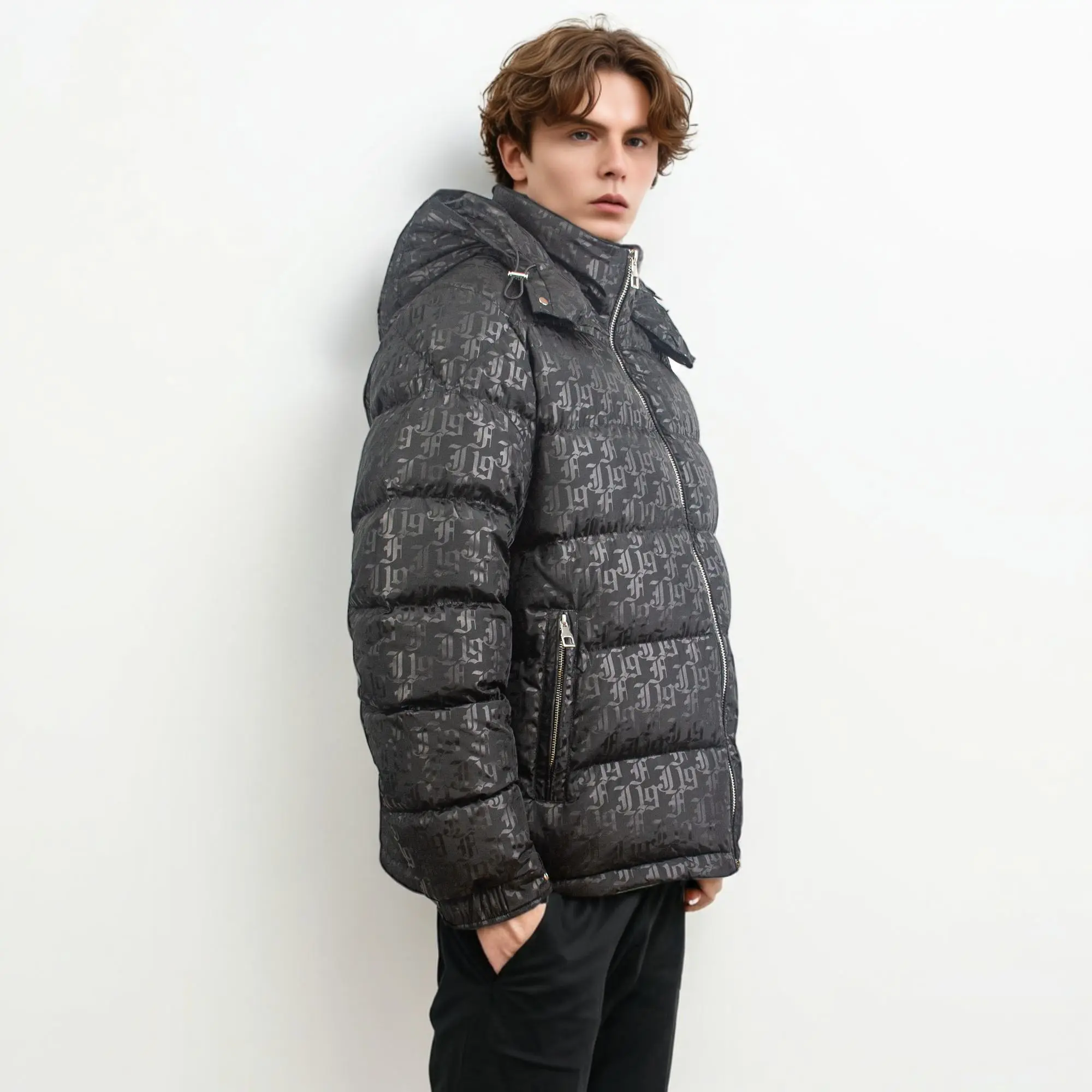Fashionable down jacket for urban wear