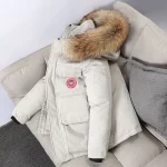 Canada Goose Replica 550FP Corduroy Down Parka White - Image 2