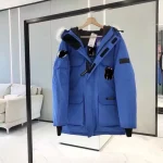 Canada Goose royal blue unisex mid-length jacket