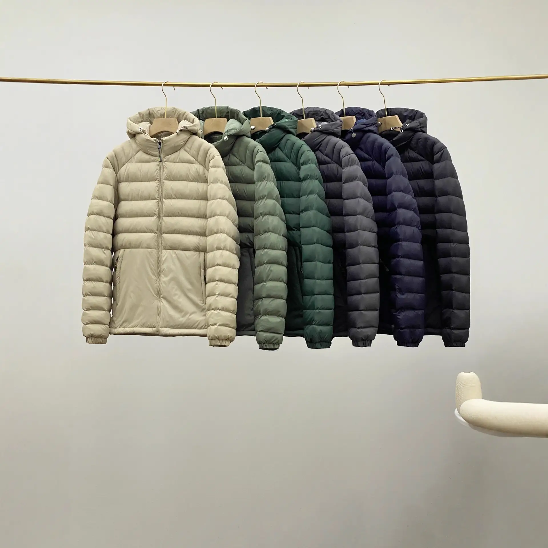 Patagonia black hooded down jacket with detachable hood