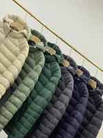 Patagonia blue hooded down jacket with detachable hood - Image 4