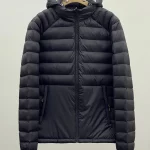 Patagonia black hooded down jacket with detachable hood