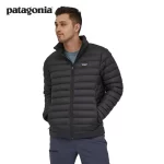 Patagonia navy blue stand-collar down jacket - Image 4