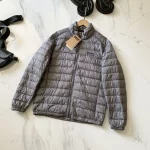 Patagonia gray stand-collar down jacket