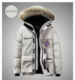 Canada Goose White Parka with 650+ Fill Power