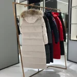 Canada Goose women's red extra-long hooded coat - Image 4