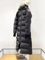 Canada Goose women's black extra-long hooded coat